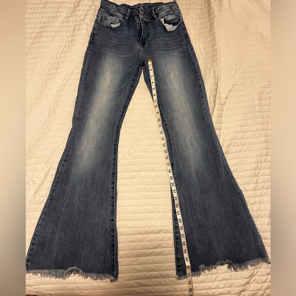 Women’s kancan signature super flare high rise jeans